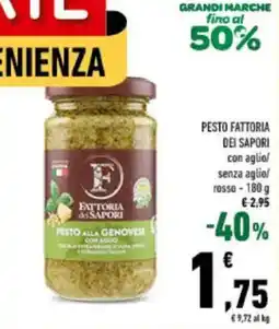 Conad Pesto alla genovese Fattoria dei Sapori offerta