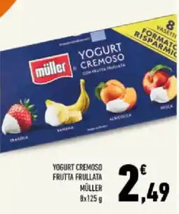 Conad Tuday Yogurt cremoso frutta frullata Müller offerta