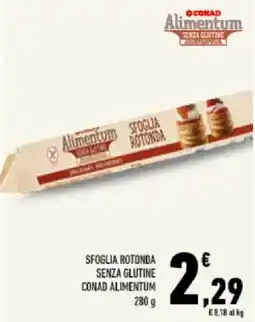 Conad Tuday Sfoglia Rotonda Senza Glutine Conad Alimentum offerta