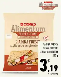 Conad Tuday Piadina fresca senza glutine Conad Alimentum offerta
