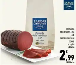 Conad Tuday Bresaola della Valtellina IGP offerta