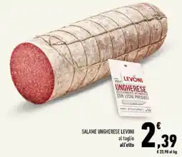Conad Tuday Salame ungherese Levoni offerta