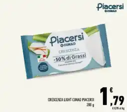 Conad Tuday Crescenza light Conad Piacersi offerta