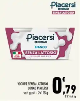 Conad Tuday Yogurt senza lattosio Piacersi offerta
