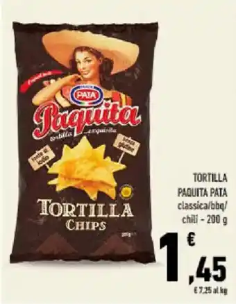 Tortilla chips Paquita Pata