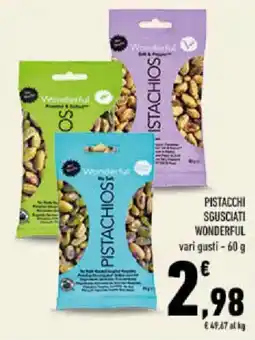 Conad Tuday Pistacchi sgusciati wonderful offerta