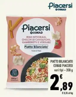 Conad Tuday Piatto Bilanciato Piacersi offerta