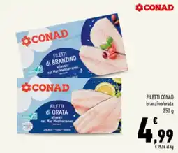 Conad Tuday Filetti Conad branzino/orata offerta