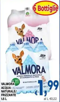 DEM Valmora acqua minerale naturale di sorgente alpina offerta