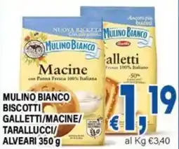 DEM Mulino Bianco biscotti galletti/macine/tarallucci/alveari offerta