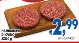 DEM Hamburger di ovino offerta