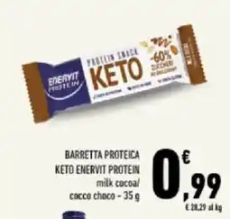 Conad Tuday Barretta proteica keto enervit protein offerta