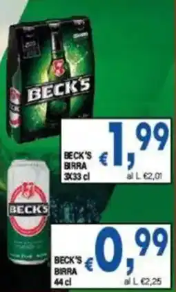 DEM Beck's birra offerta