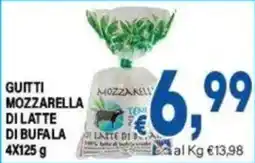 DEM Gutti mozzarella di latte di bufala offerta