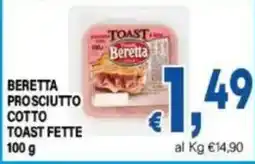 DEM Beretta prosciutto cotto toast fette offerta