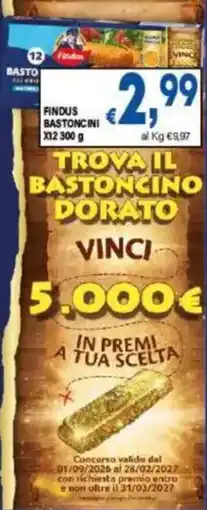 DEM Findus bastoncini offerta