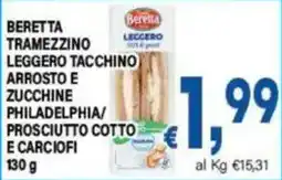 DEM Beretta tramezzino leggero tacchino arrosto e zucchine offerta