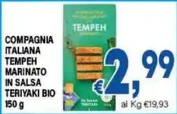 DEM Compagnia Italiana Tempeh Marinato in Salsa Teriyaki Bio offerta