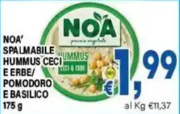 DEM NOA' spalmabile hummus ceci e erbe offerta