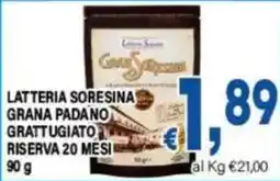 DEM Latteria Sorensina Grana Padano Grattugiato Riserva 20 Mesi offerta