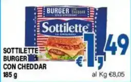 DEM Sottilette burger con cheddar offerta