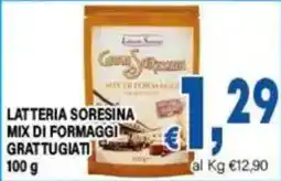 DEM Latteria Sorelina mix di formaggi grattuggiati offerta