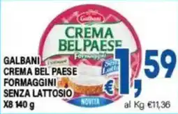 DEM Galbani Crema Bel Paese Formaggini senza lattosio offerta