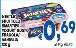 DEM Nestlé Fruttolo Smarties Yogurt Gusto Fragola/Vaniglia offerta
