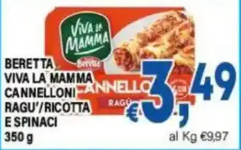 Beretta Viva la Mamma Cannelloni Ragu/Ricotta e Spinaci