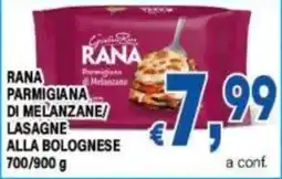 DEM Rana Parmigiana di Melanzane/Lasagne alla Bolognese offerta