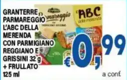 DEM L'ABC della merenda con Parmigiano Reggiano e grissini offerta