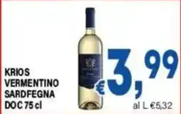 DEM Krios Vermentino Sardfegna DOC offerta
