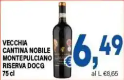 DEM Vecchia Cantina Nobile Montepulciano Riserva DOCG offerta