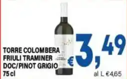 DEM Torre Colombera Friuli Traminer Doc/Pinot Grigio offerta