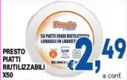 DEM Presto piatti riutilizzabili offerta