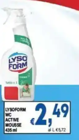 DEM Lysoform wc active mousse offerta