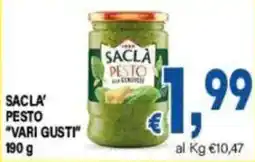 DEM Sacla' pesto vari gusti offerta
