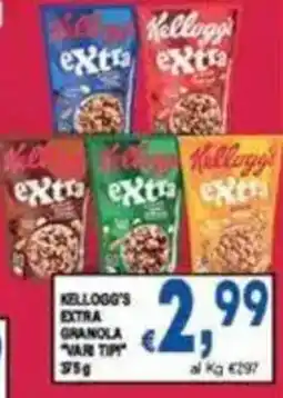 DEM Kellogg's Extra Granola Vari Tip offerta
