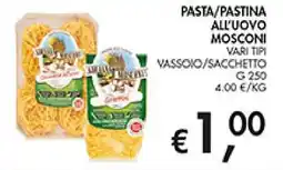Coal Pasta/Pastina all'uovo Mosconi offerta