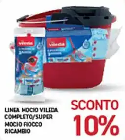 Coal Linea Mocio Vileda Completo/Super Mocio Fiocco Ricambio offerta