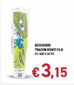 Coal Bicchieri trasparenti Flo offerta
