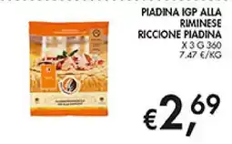 Coal Piadina IGP alla riminese riccione piadina offerta