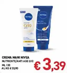 Coal Crema mani Nivea Nutriente/Anti Age Q10 offerta