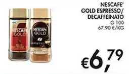 Coal Nescafé Gold Espresso/Decaffeinato offerta