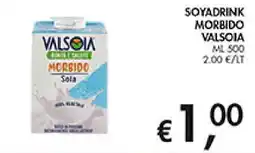 Coal Soyadrink morbido Valsoia offerta