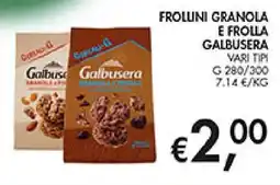 Coal Frollini granola e frolla Galbusera offerta