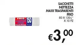 Coal Sacchetti nettezza maxi trasparenti frio offerta