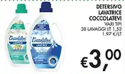 Coal Detersivo lavatrice coccolatevi offerta