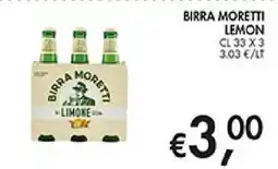 Coal Birra Moretti Limone offerta
