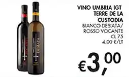 Coal Vino umbria IGT Terre de la Custodia offerta